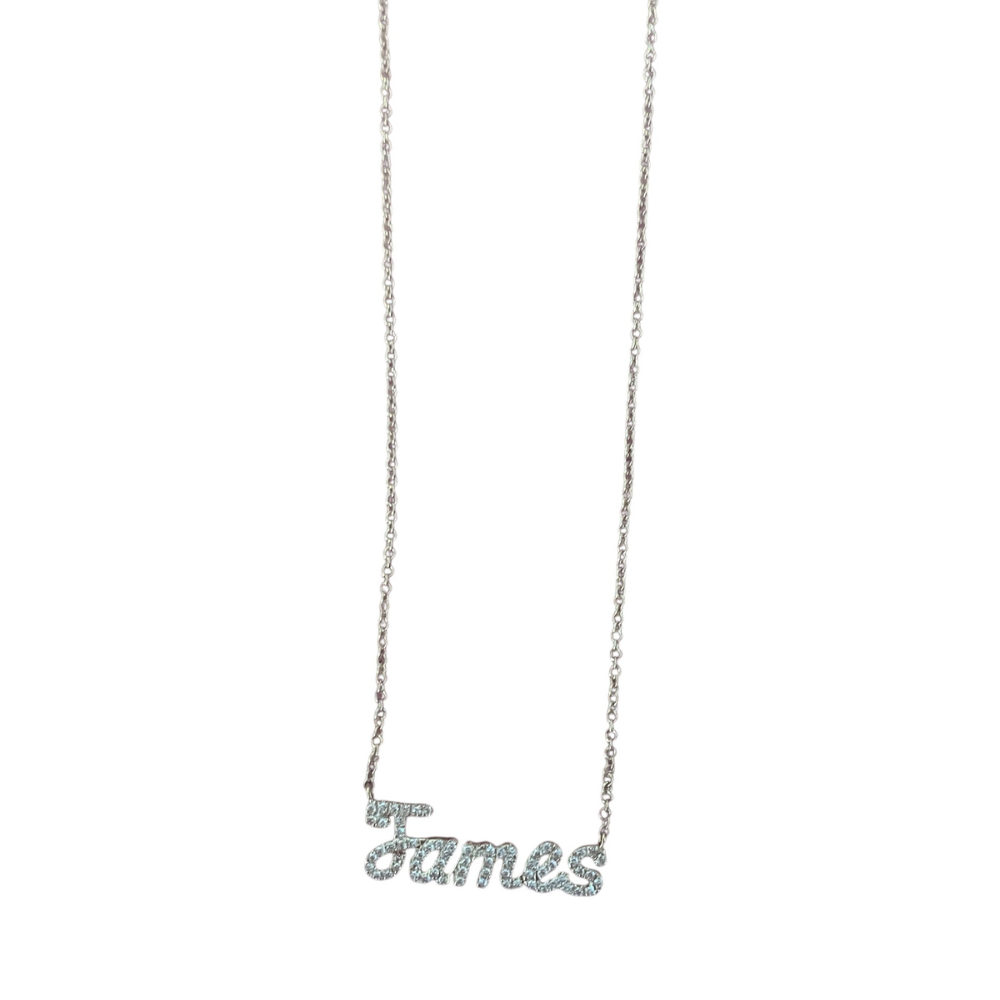 Script Diamond Name Necklace