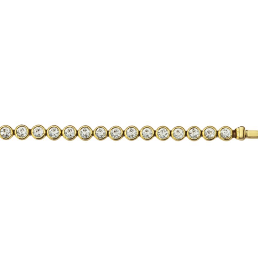 Bezel-Set Tennis Bracelet