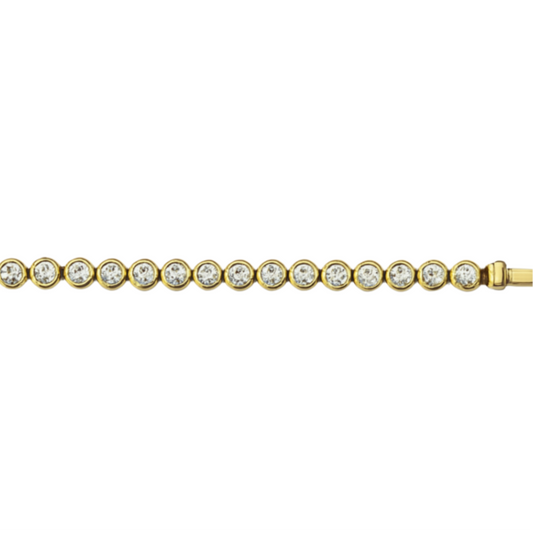 Bezel-Set Tennis Bracelet