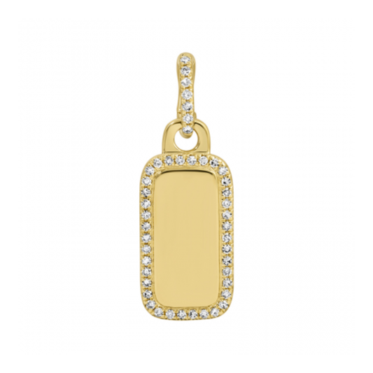 Diamond Tablet Charm