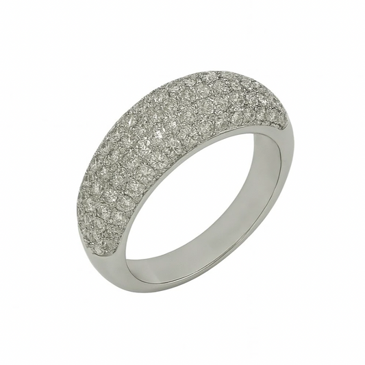 Pave Bubble Pinky Ring