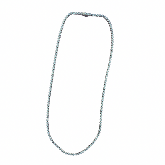 Bezel-Set Tennis Necklace