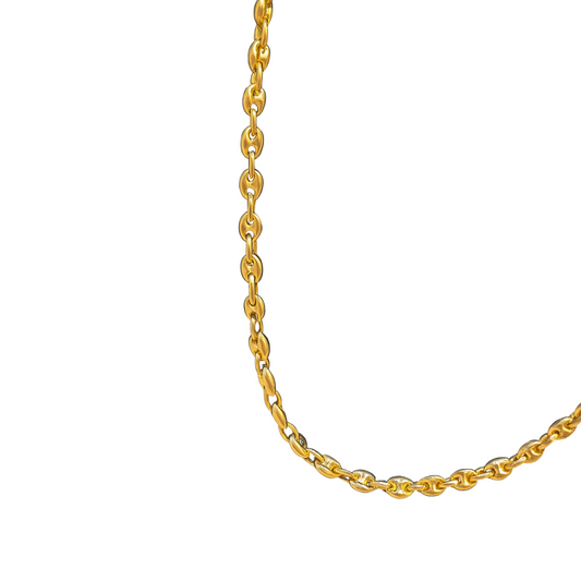 Mini Puffed Mariner Chain Necklace
