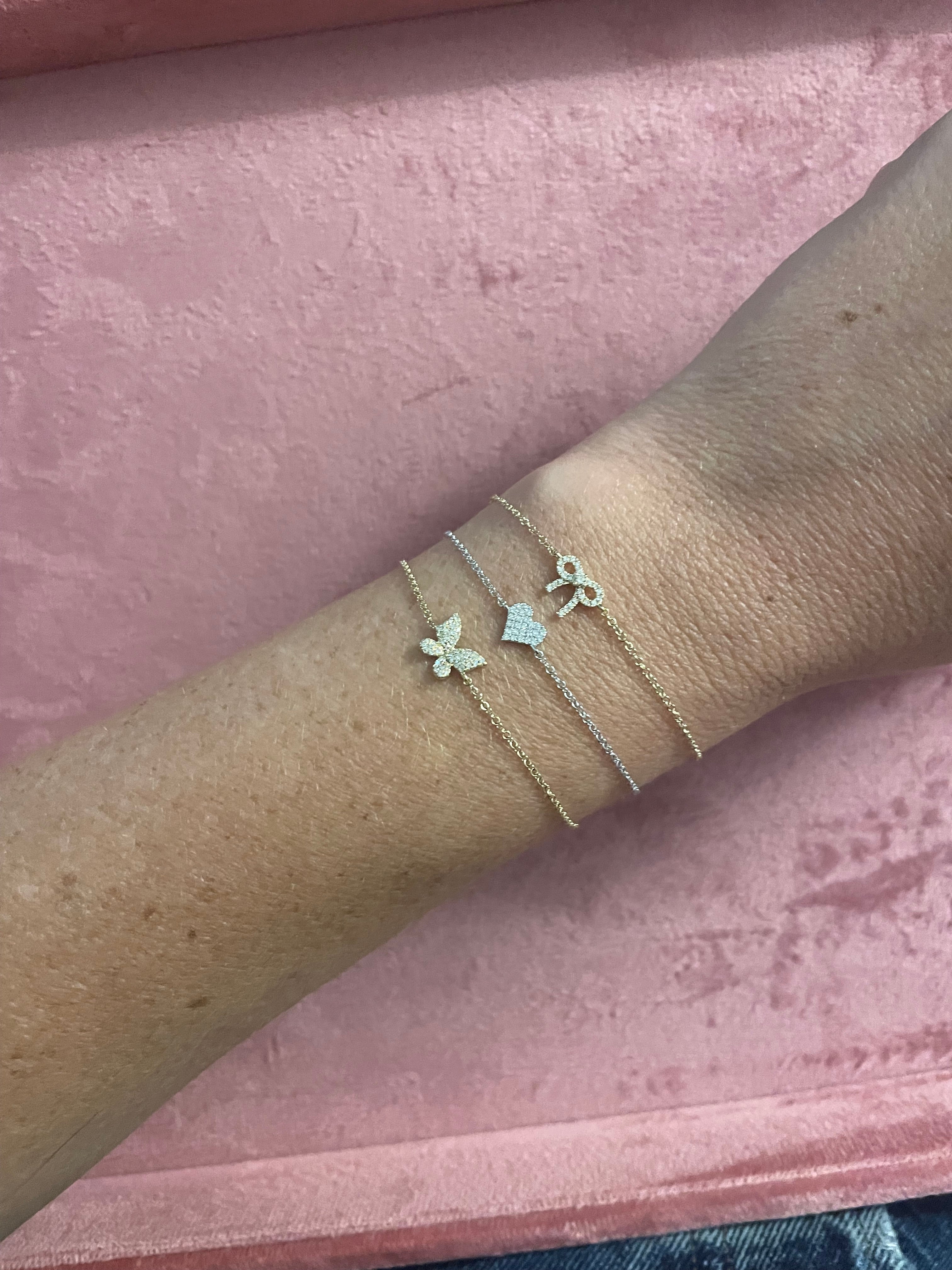 Diamond Butterfly Bracelet