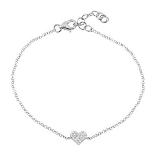 Diamond Heart Bracelet