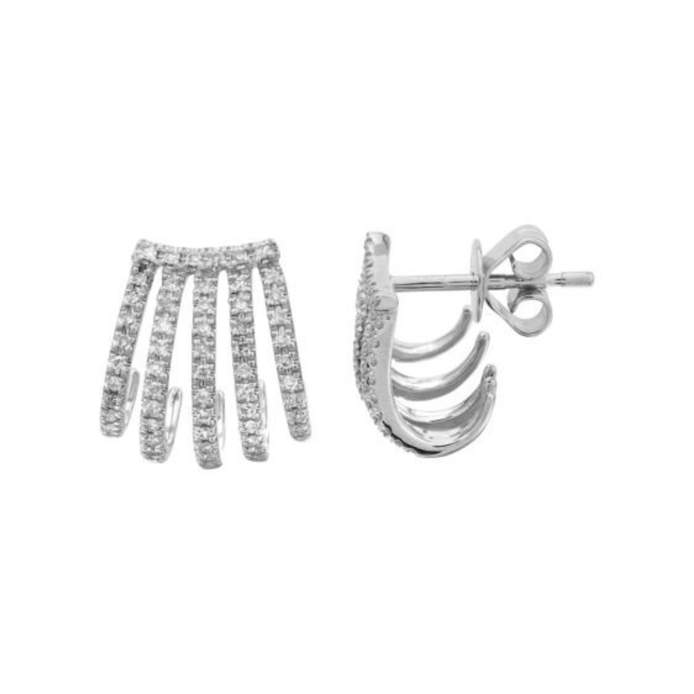 Diamond 5 Claw Studs