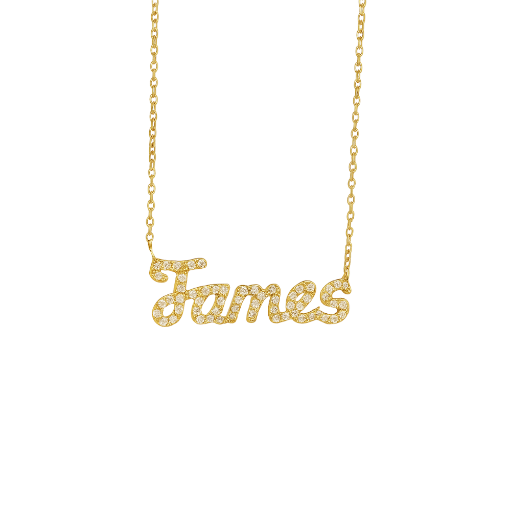 Script Diamond Name Necklace