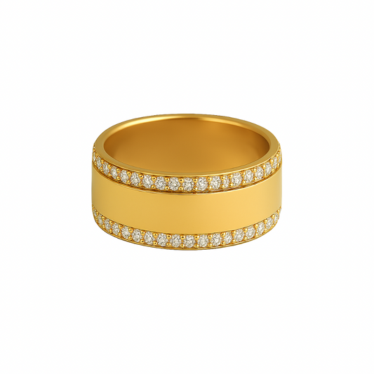 Diamond & Gold Cigar Band