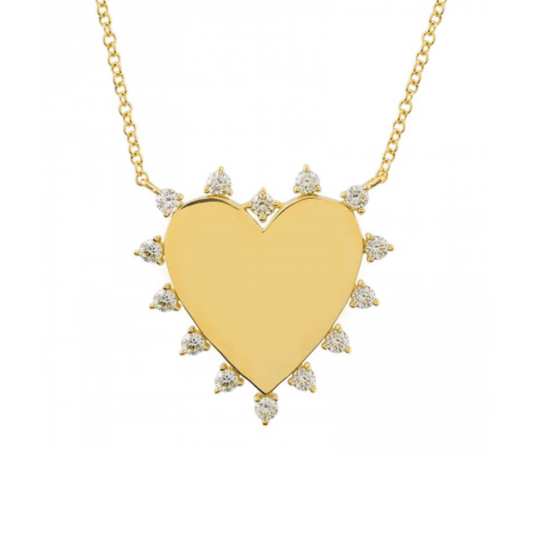 Starburst Heart Necklace