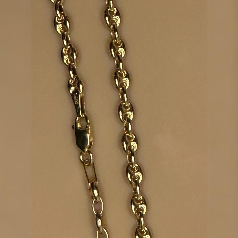 Mini Puffed Mariner Chain Necklace